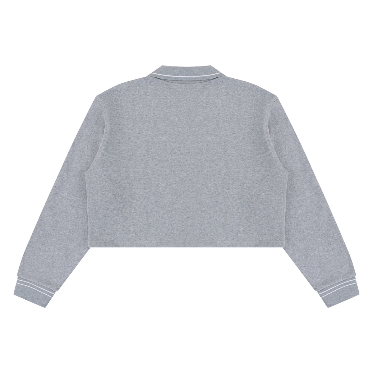 Essential Cropped Collared Sweatshirt
