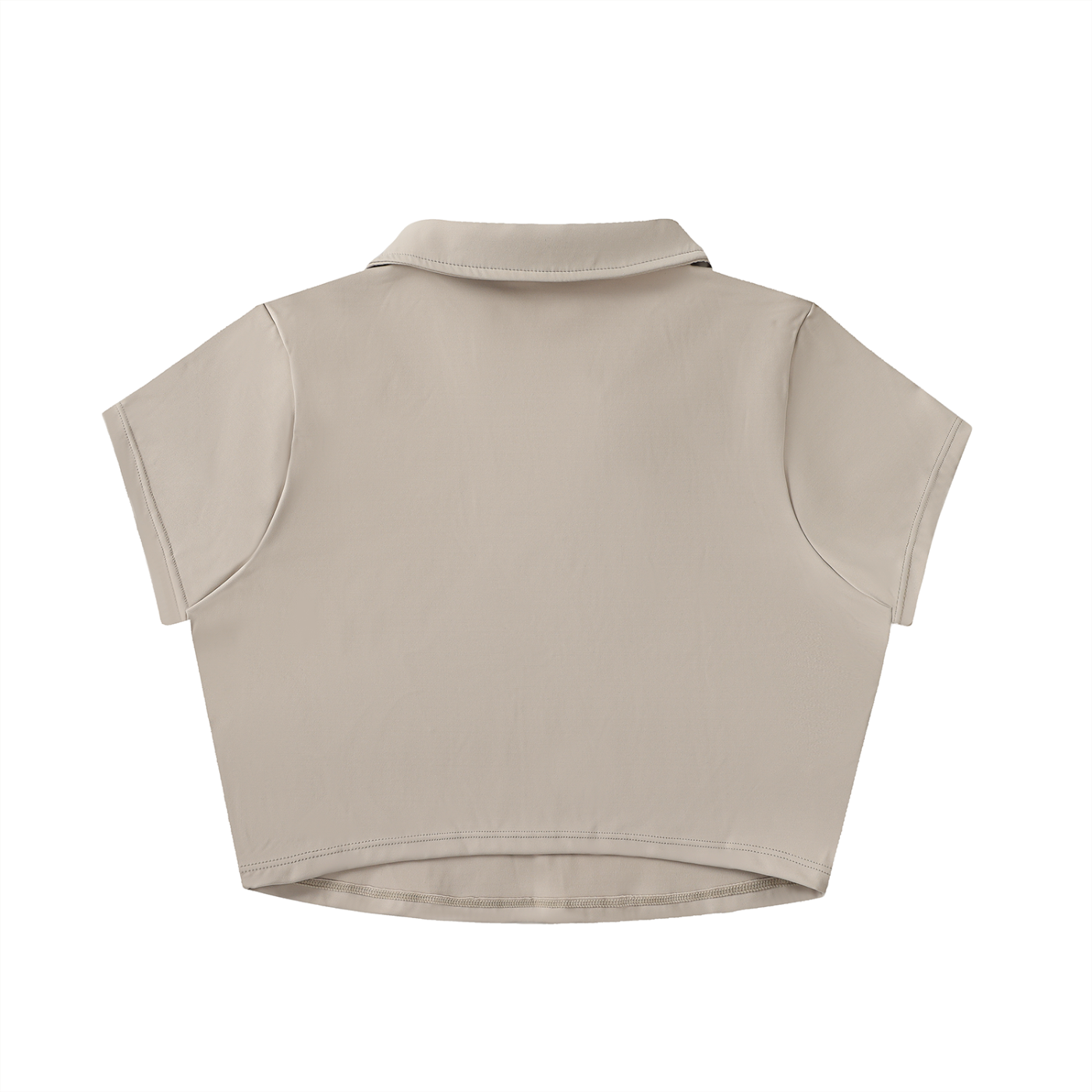 V-Neck Crop Top Polo