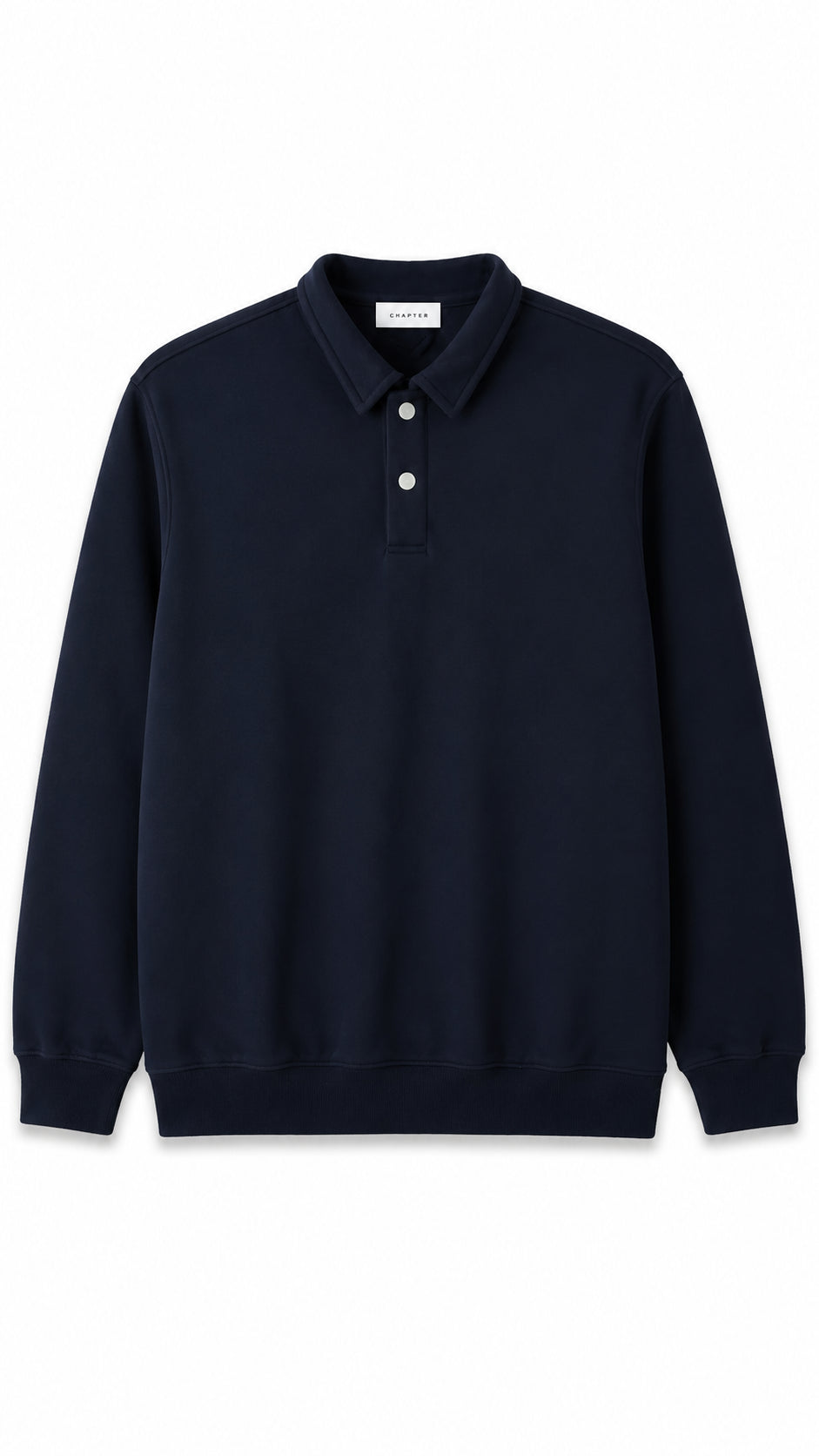 Collared long sleeve polo