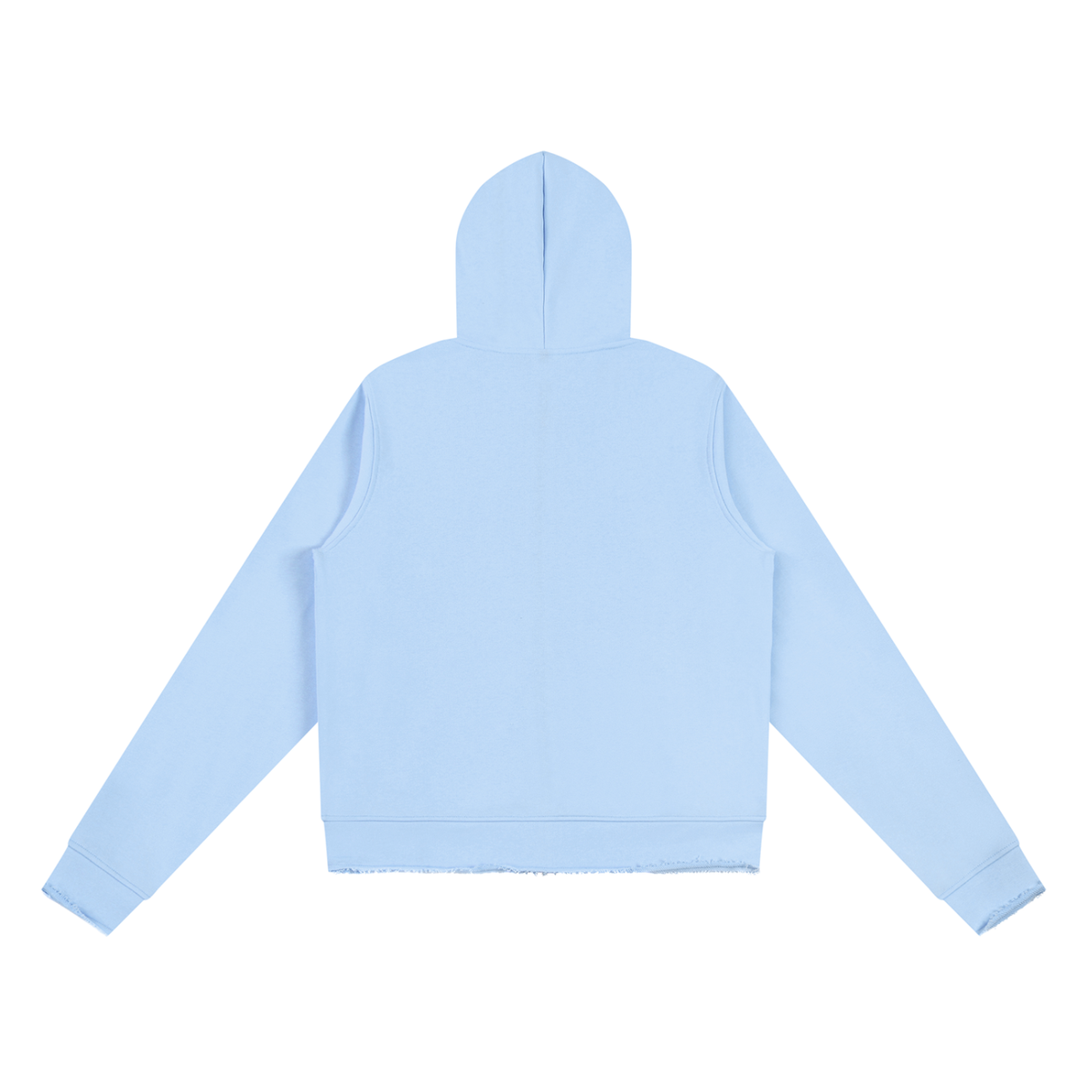 Essential Womens Raw Edge Zip Hoodie