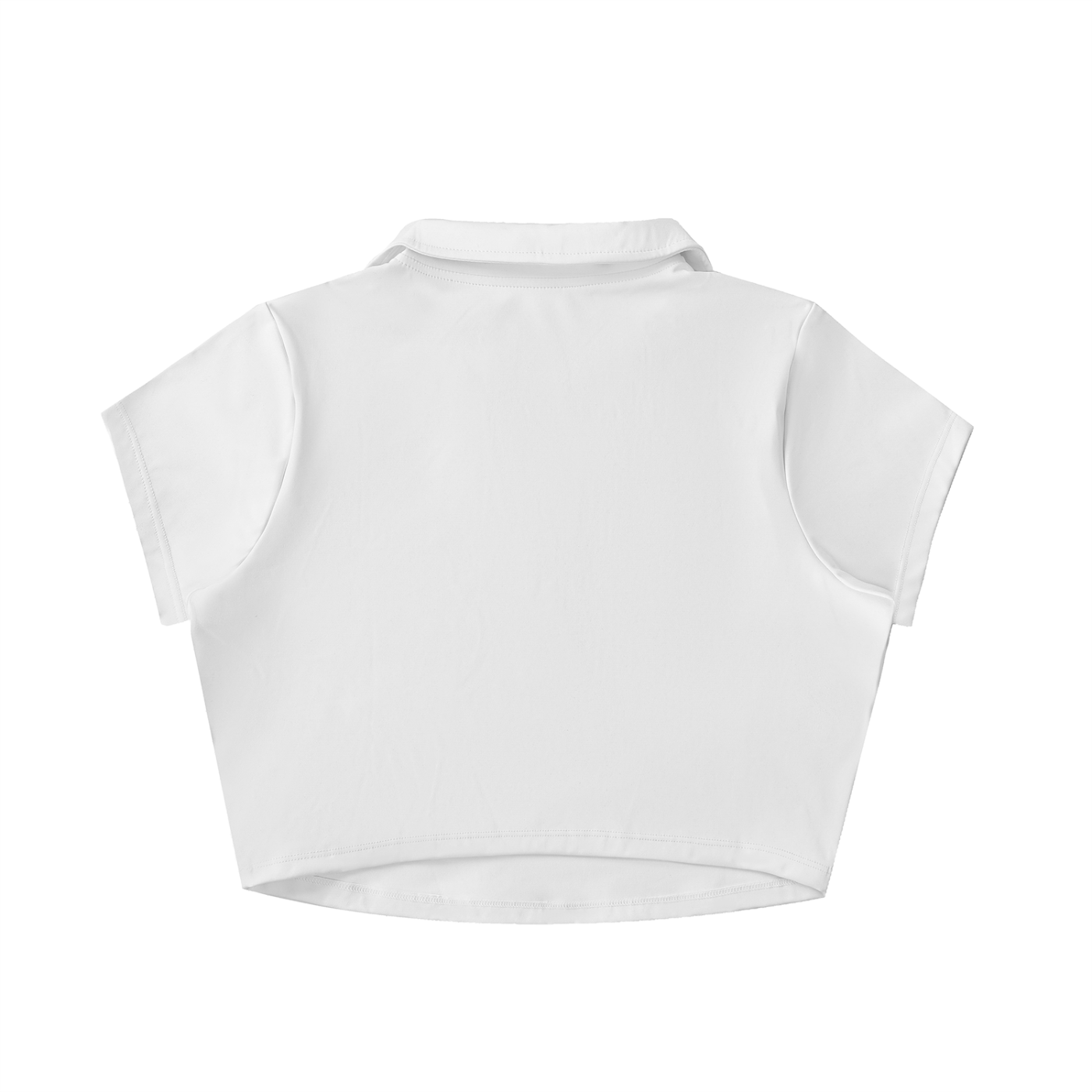 V-Neck Crop Top Polo