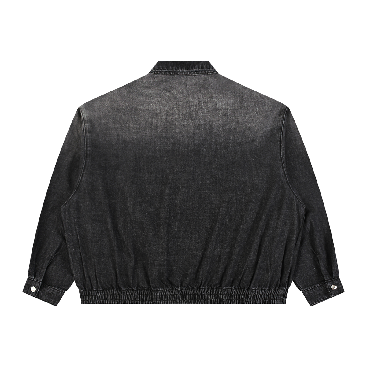 Vintage Wash Full-Zip Denim Jacket