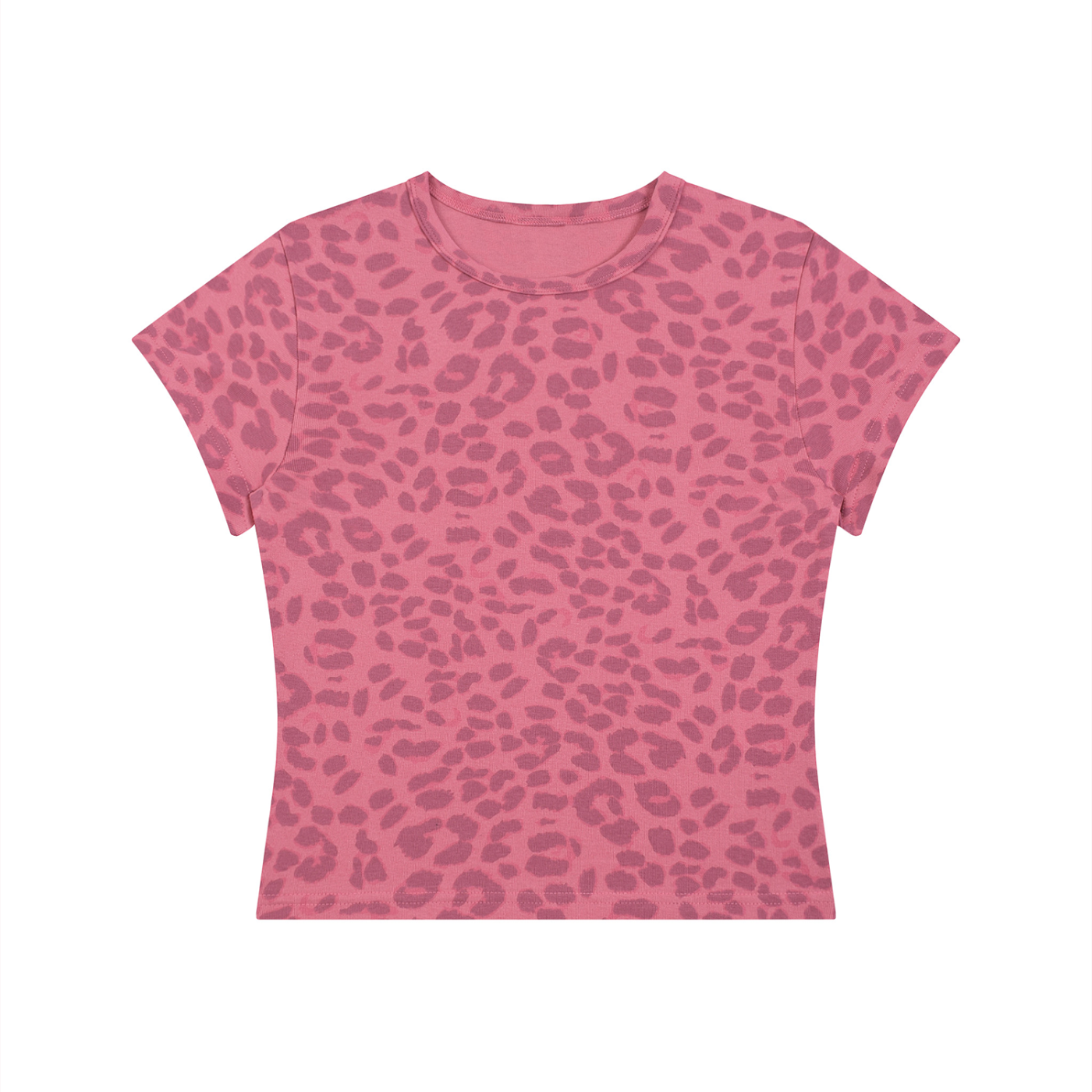 Women’s Leopard Print Crop Tee