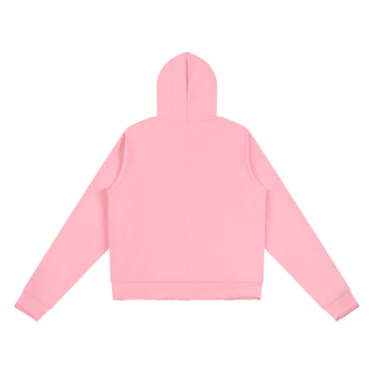 Essential Womens Raw Edge Zip Hoodie