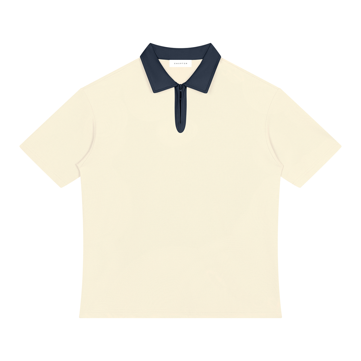 Contrast Quarter-Zip Polo