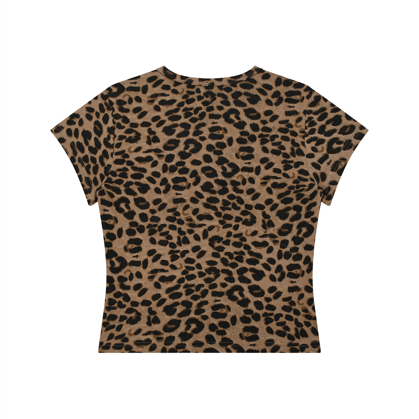 Women’s Leopard Print Crop Tee