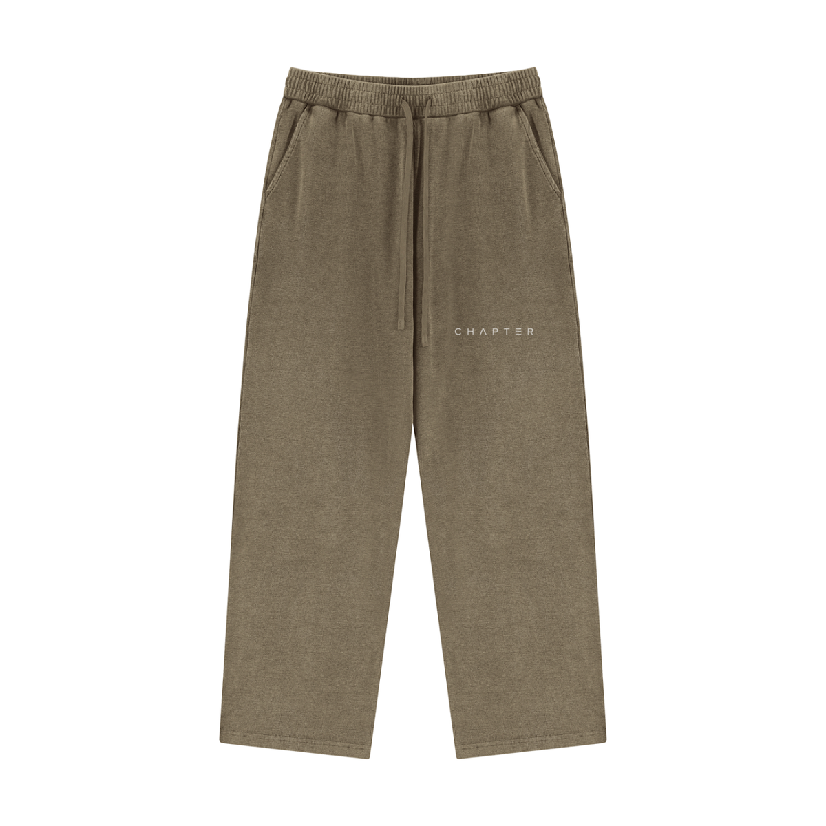 Vintage Snow Wash Straight-Leg Sweatpants