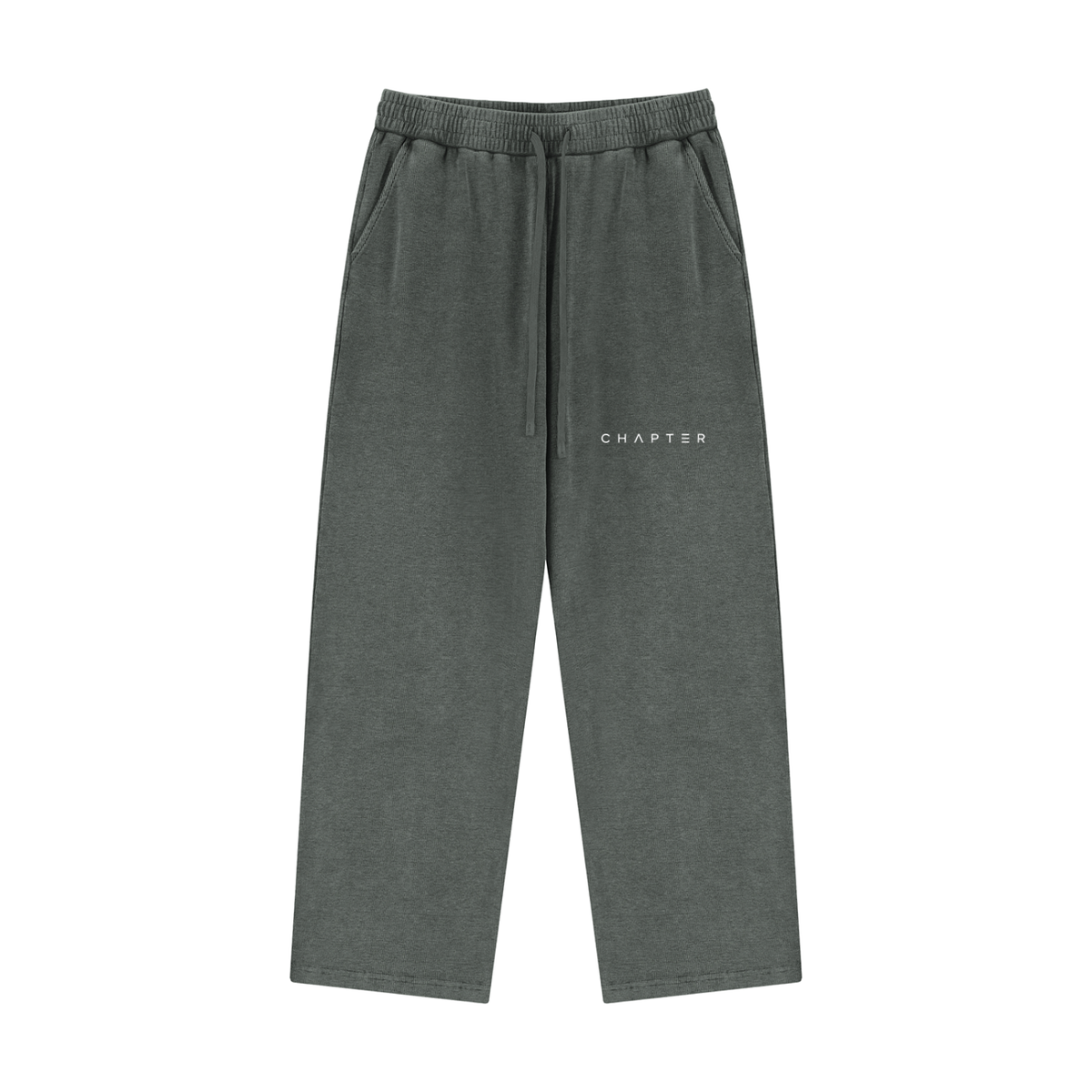 Vintage Snow Wash Straight-Leg Sweatpants