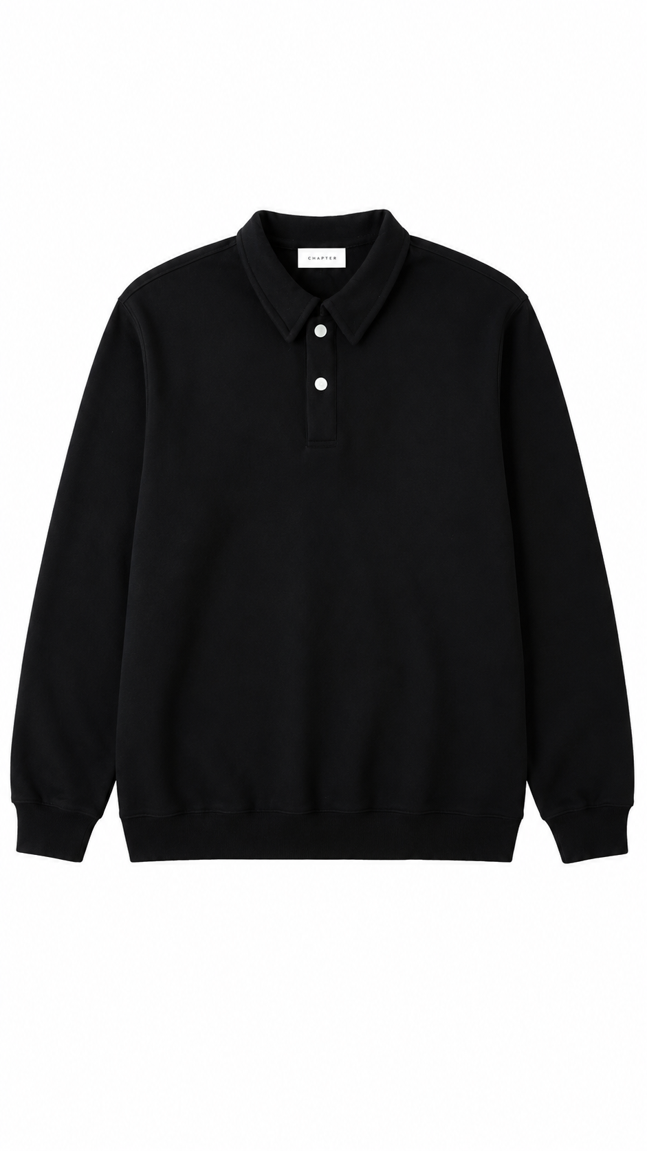Collared long sleeve polo
