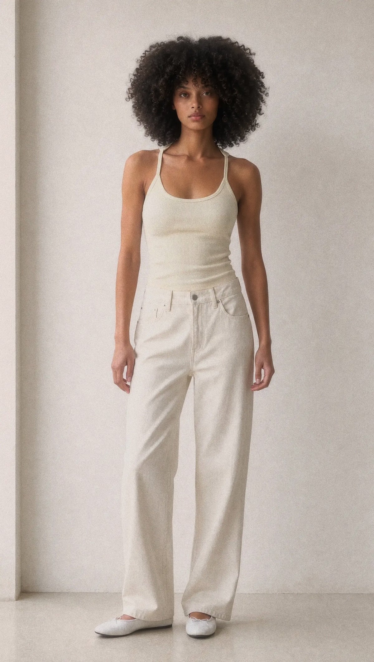 Slim Fit Ribbed Racerback Tank Top