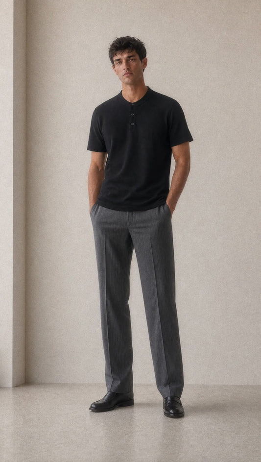 Essential Short Sleeve Henley