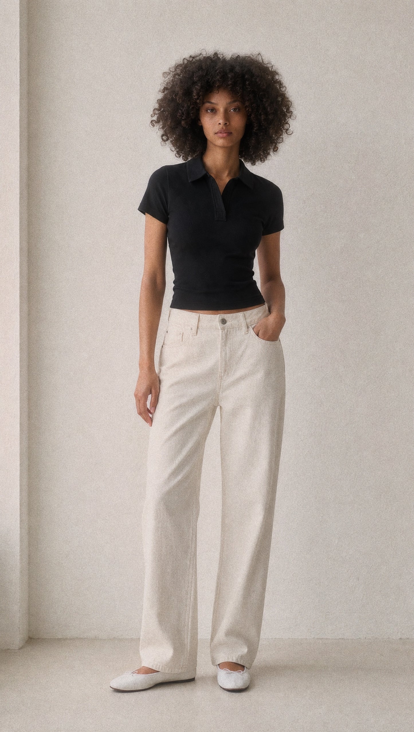 Bodycon Short Sleeve Polo Shirt