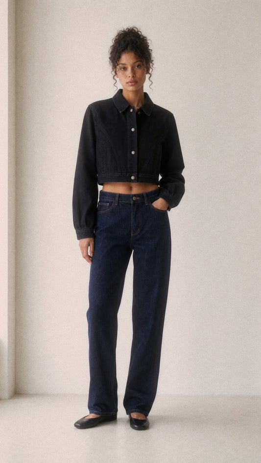 Women’s Crop Denim Jacket