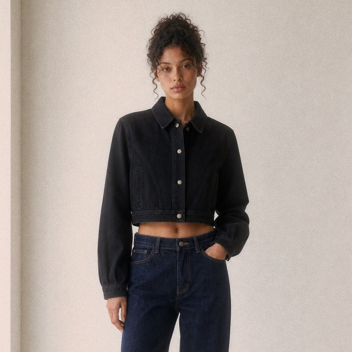 Women’s Crop Denim Jacket