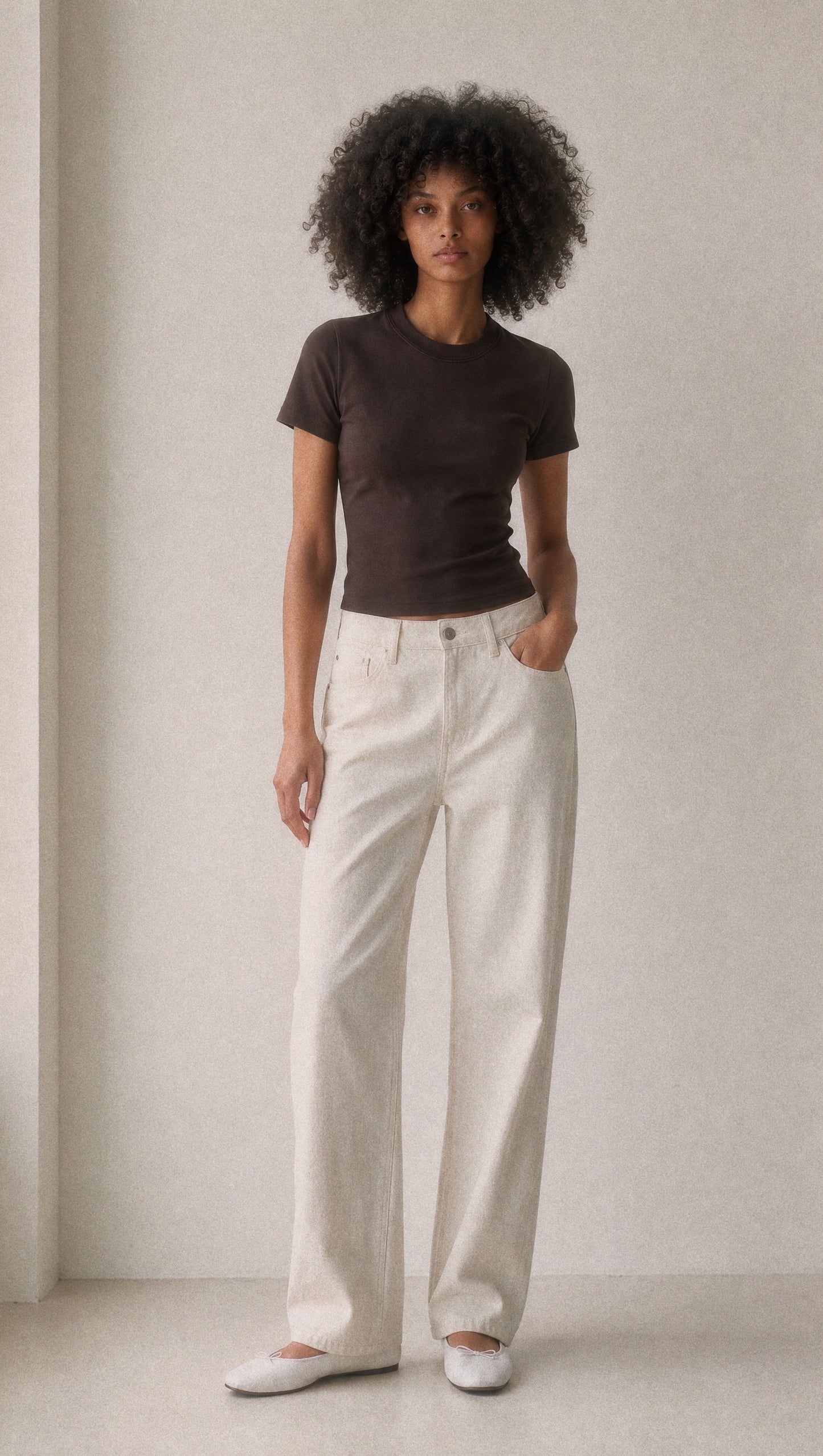 Essential Womens Bodycon Crewneck Tee