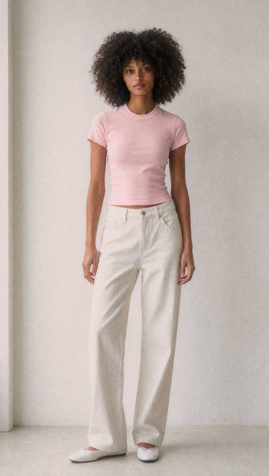 Essential Womens Bodycon Crewneck Tee
