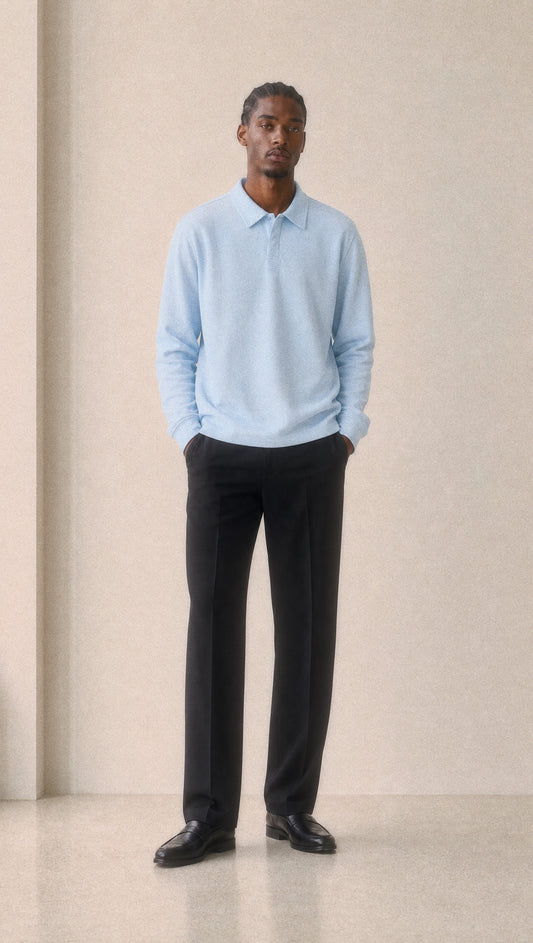 Essential Loose Long Sleeve Polo