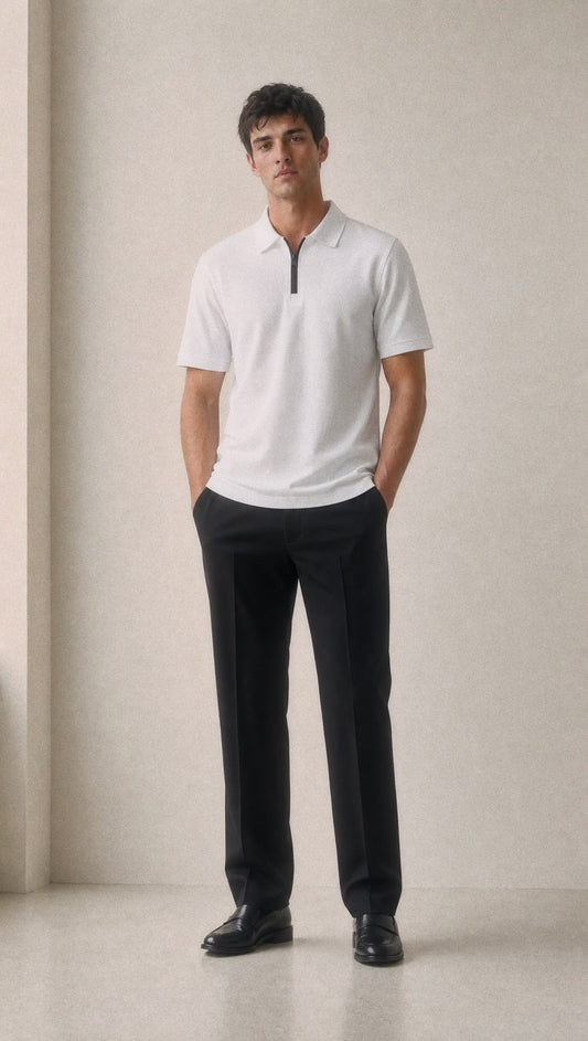 Quarter Zip Polo