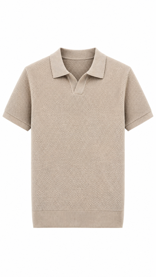 Essential Mens Knitted Polo