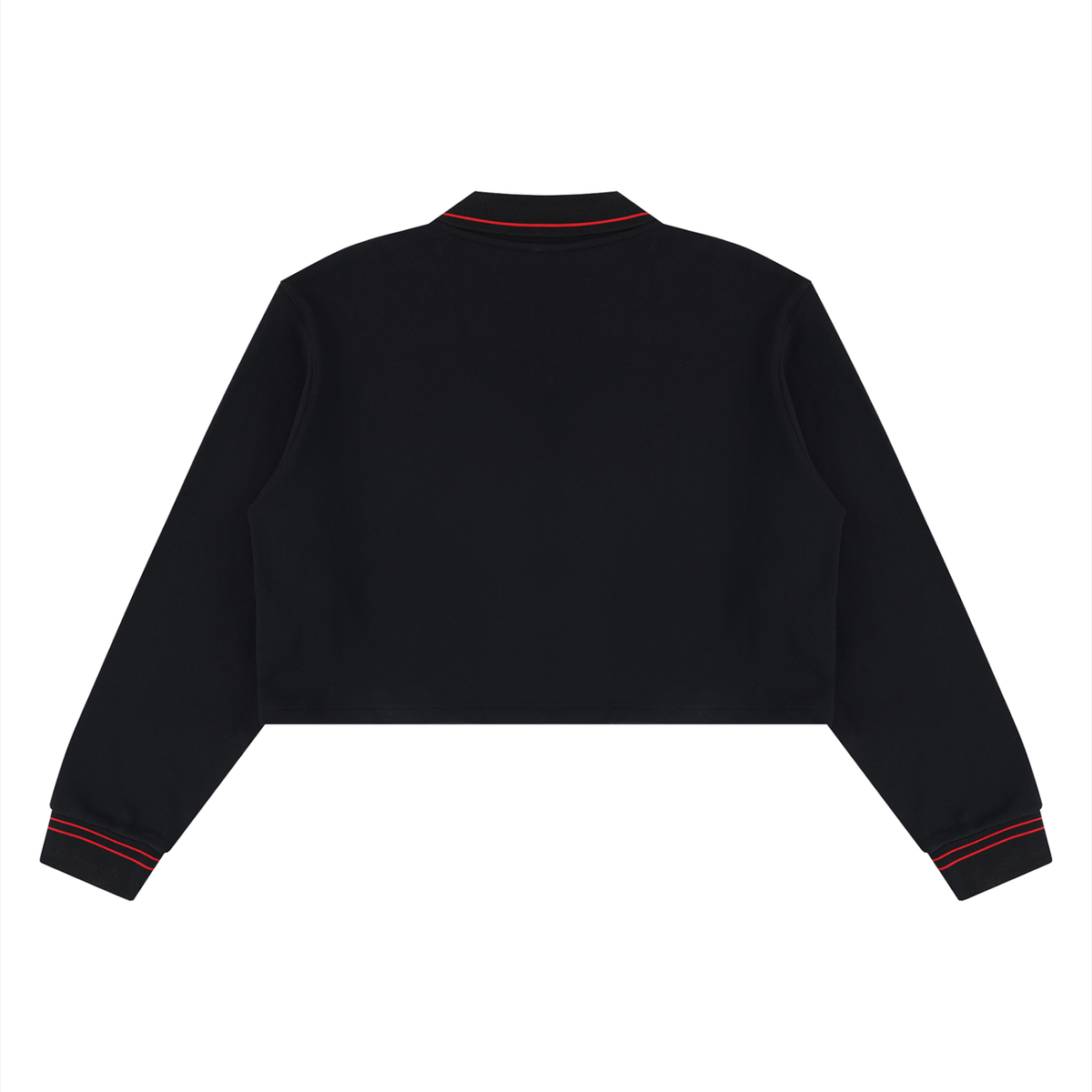 Essential Cropped Collared Sweatshirt