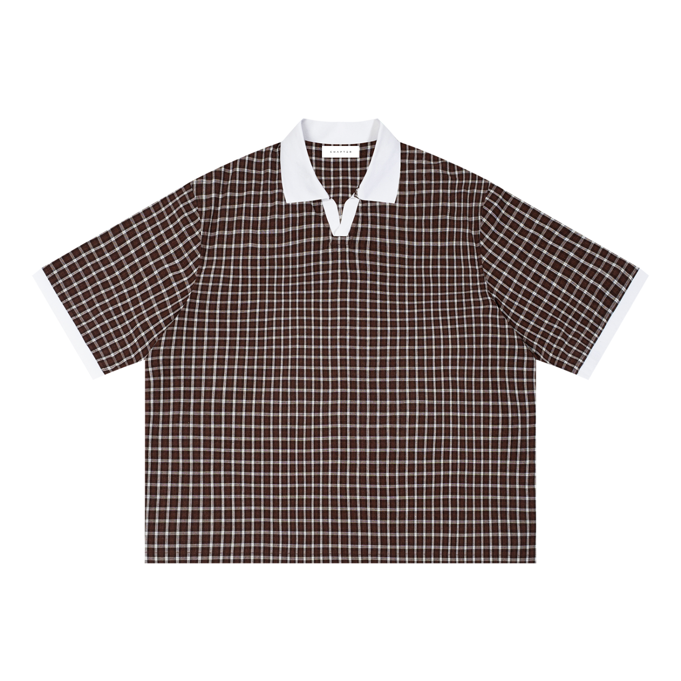 Plaid Color Block Polo
