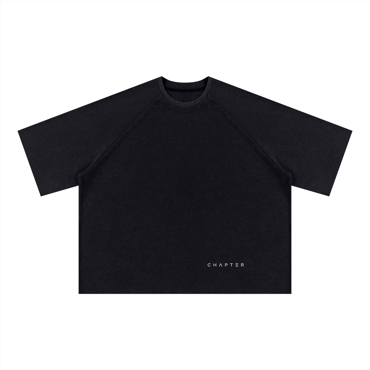 Unisex Mineral Wash Boxy Waffle T-Shirt