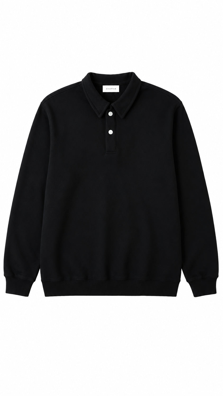 Collared long sleeve polo