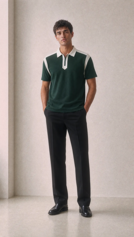 Essential Regent Quarter Zip Polo