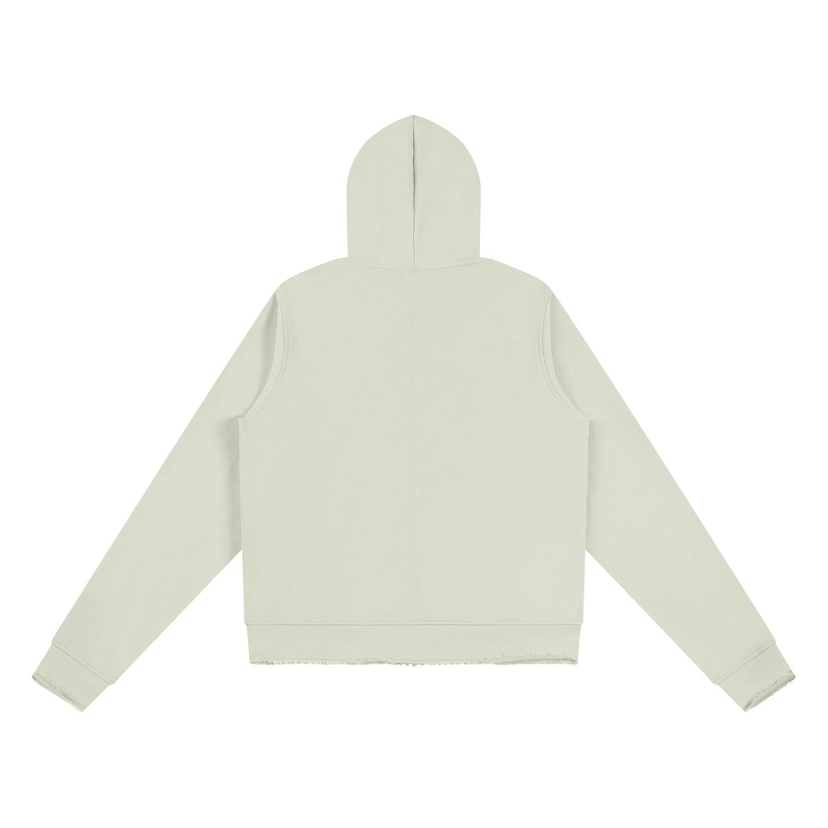 Essential Womens Raw Edge Zip Hoodie