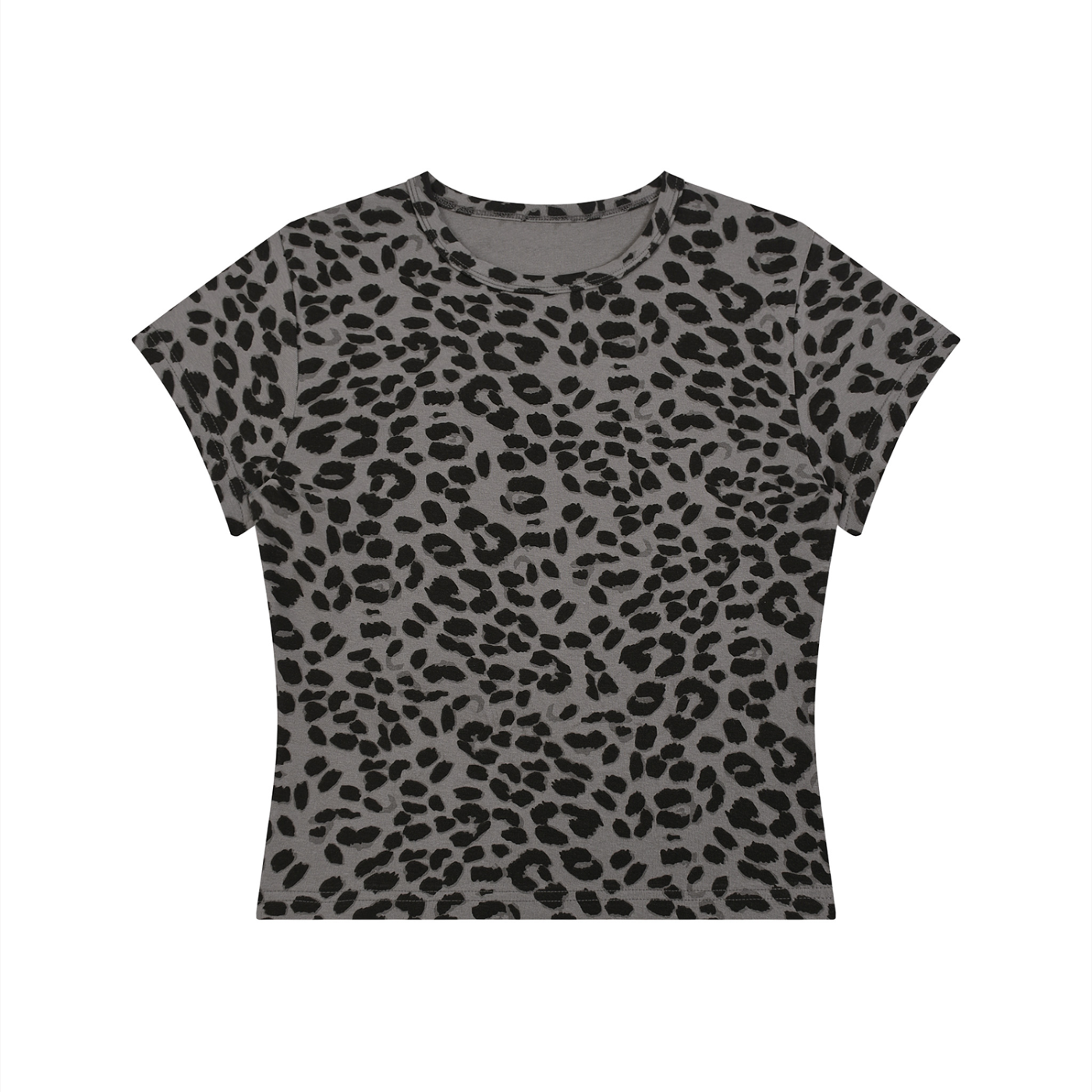 Women’s Leopard Print Crop Tee