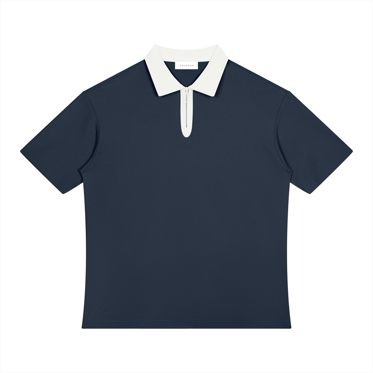 Contrast Quarter-Zip Polo
