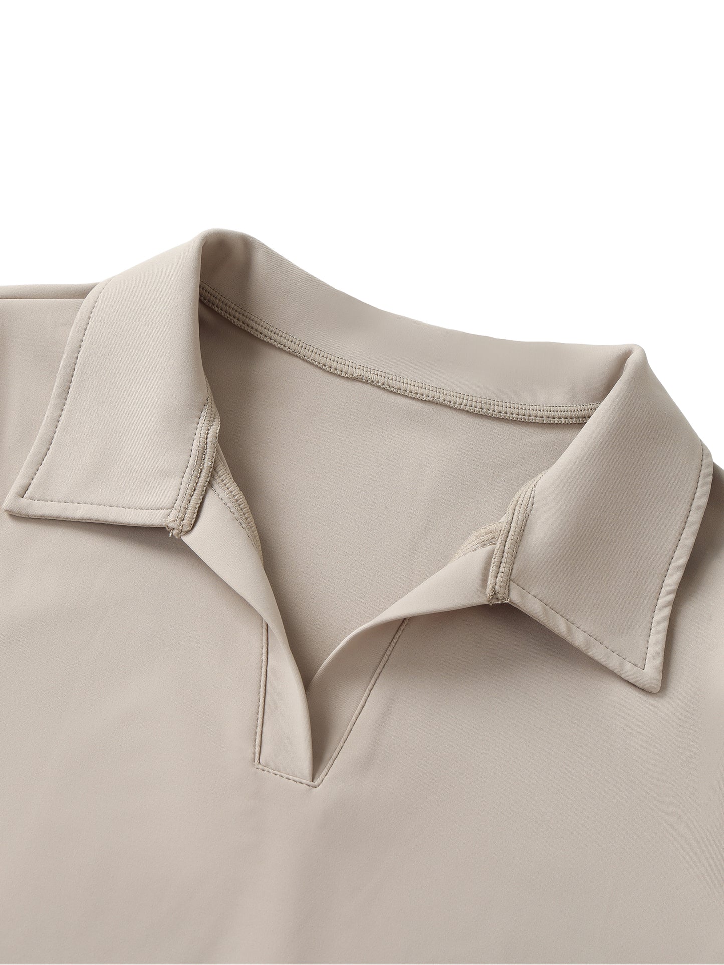 V-Neck Crop Top Polo