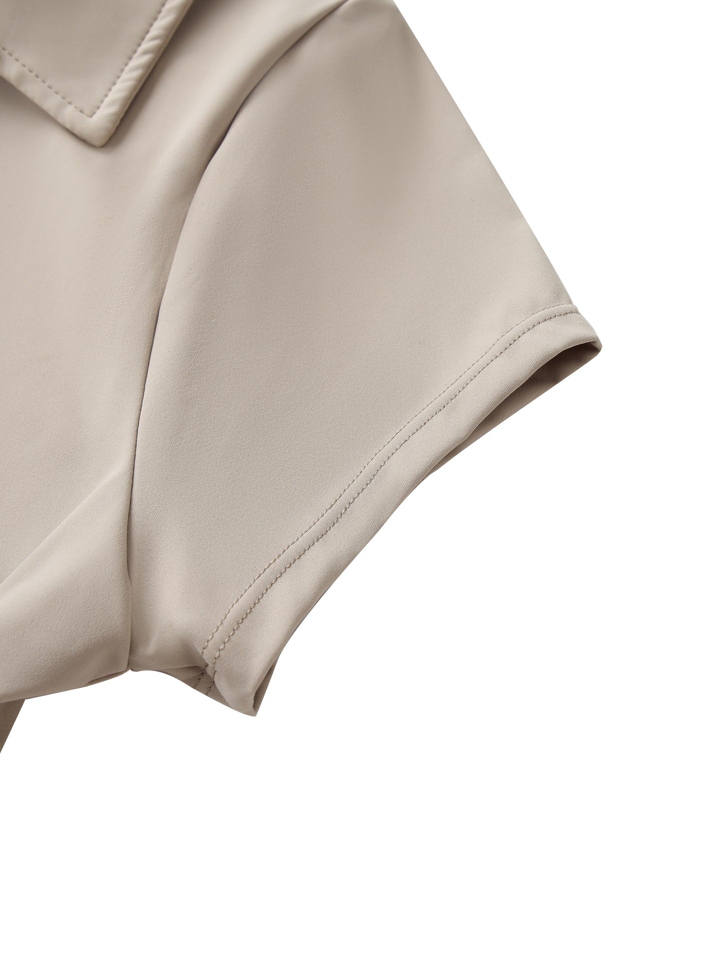 V-Neck Crop Top Polo
