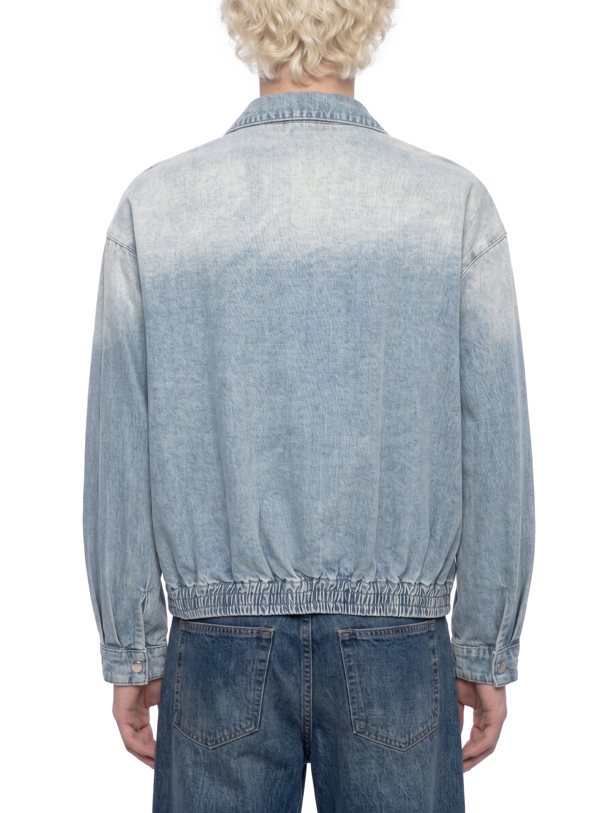 Vintage Wash Full-Zip Denim Jacket