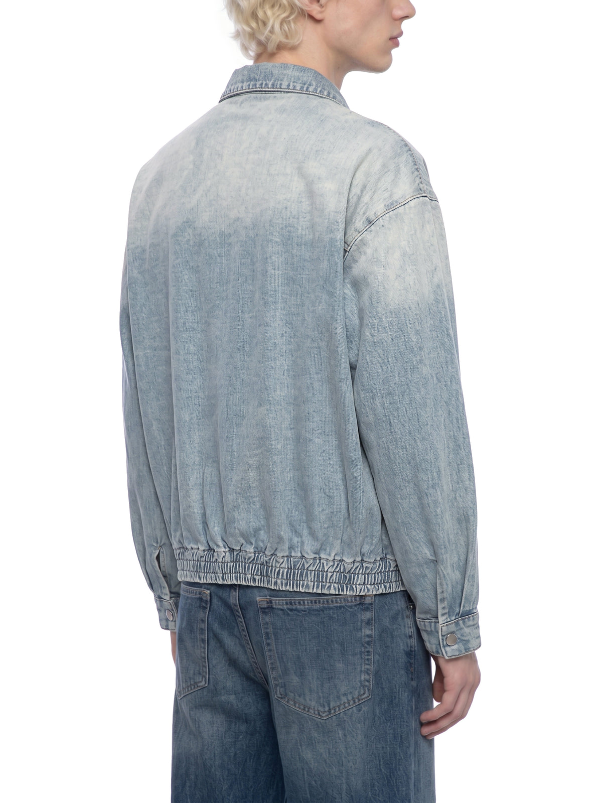Vintage Wash Full-Zip Denim Jacket