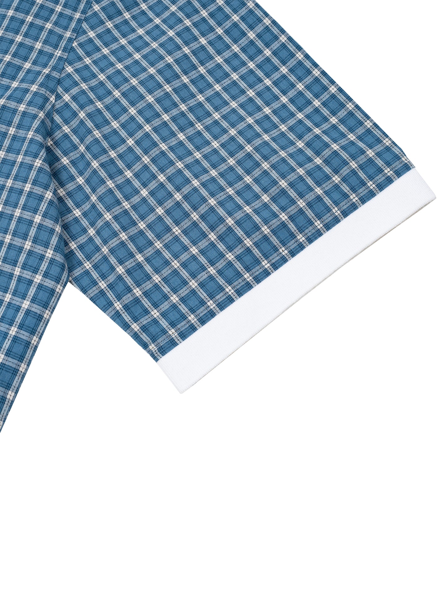 Plaid Color Block Polo