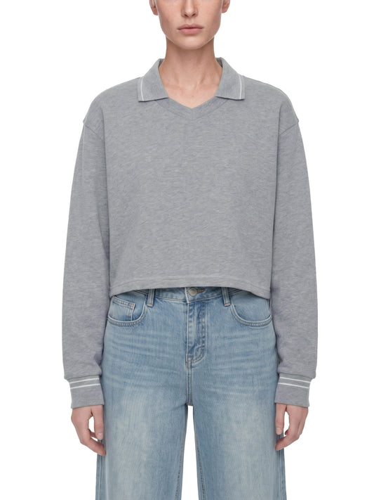 Women’s Crop Collared Sweatshirt