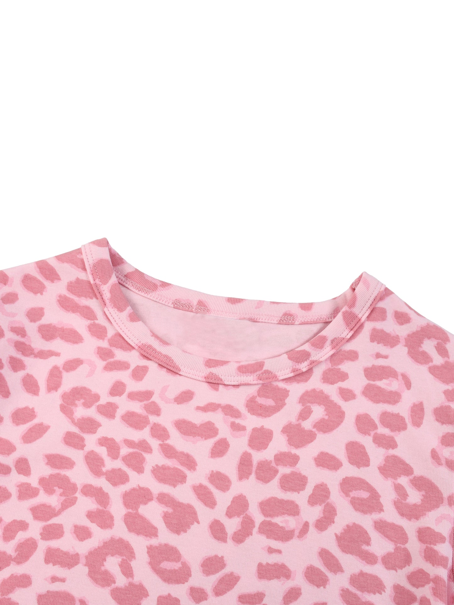 Women’s Leopard Print Crop Tee