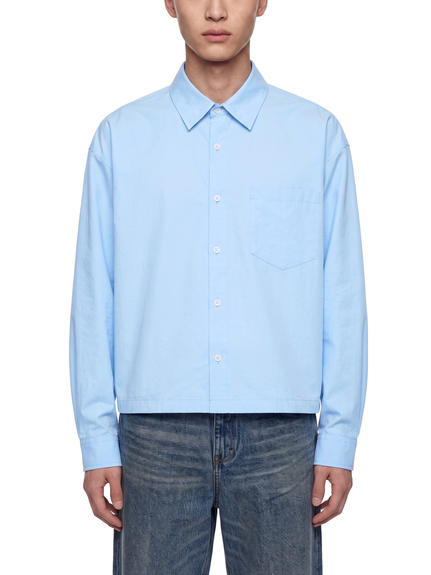 Essential Boxy Long Sleeve Shirt