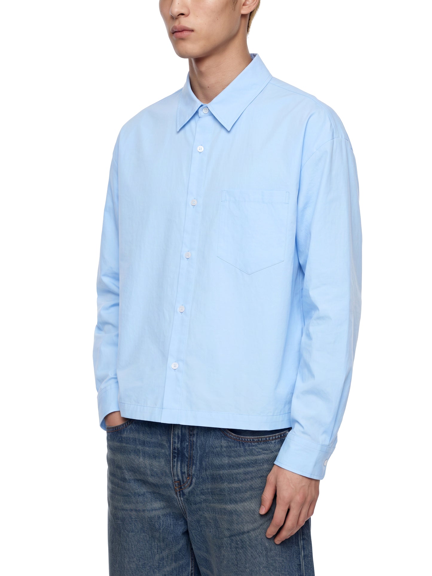 Essential Boxy Long Sleeve Shirt