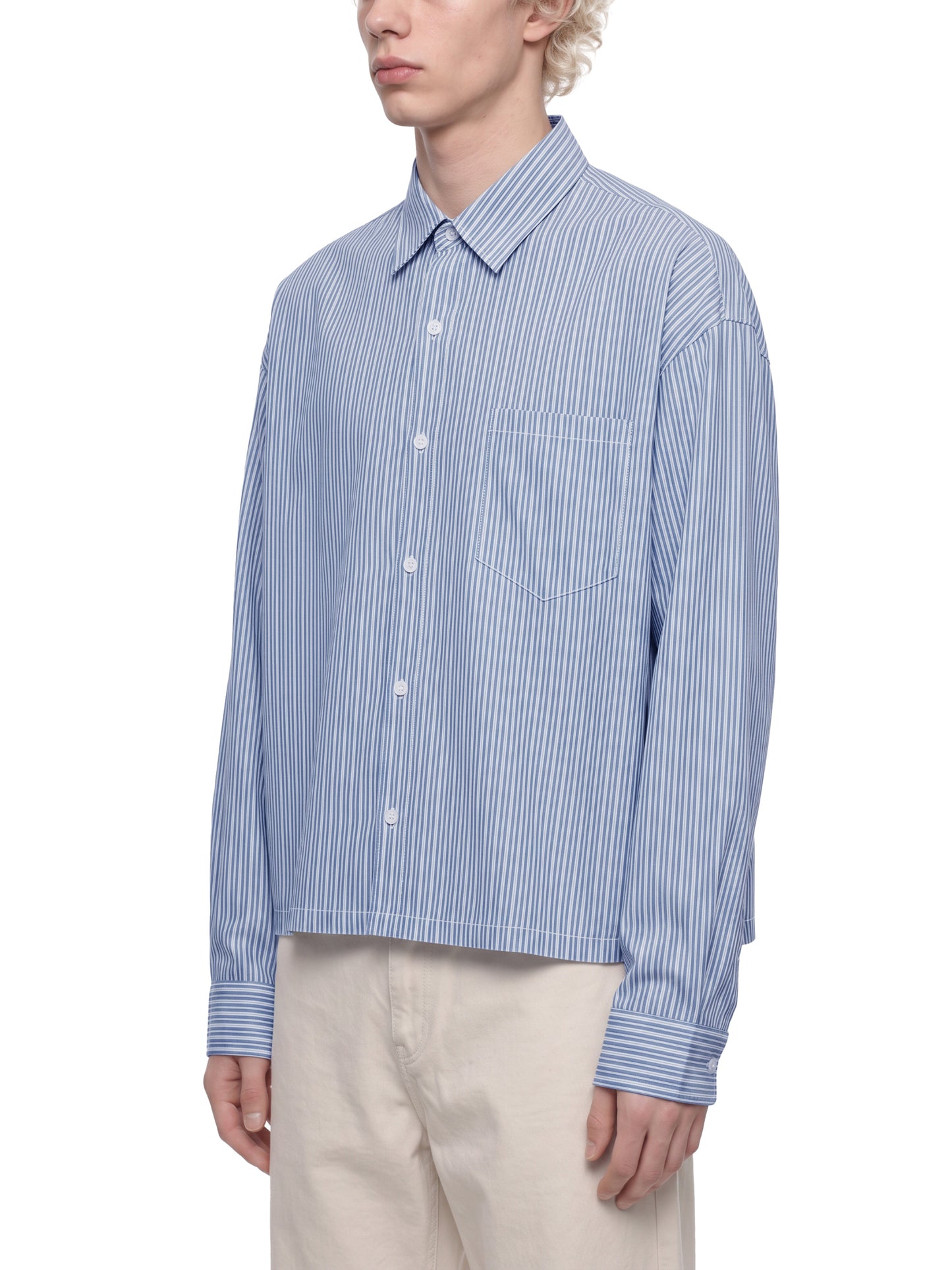 Essential Striped Button down Long Sleeve