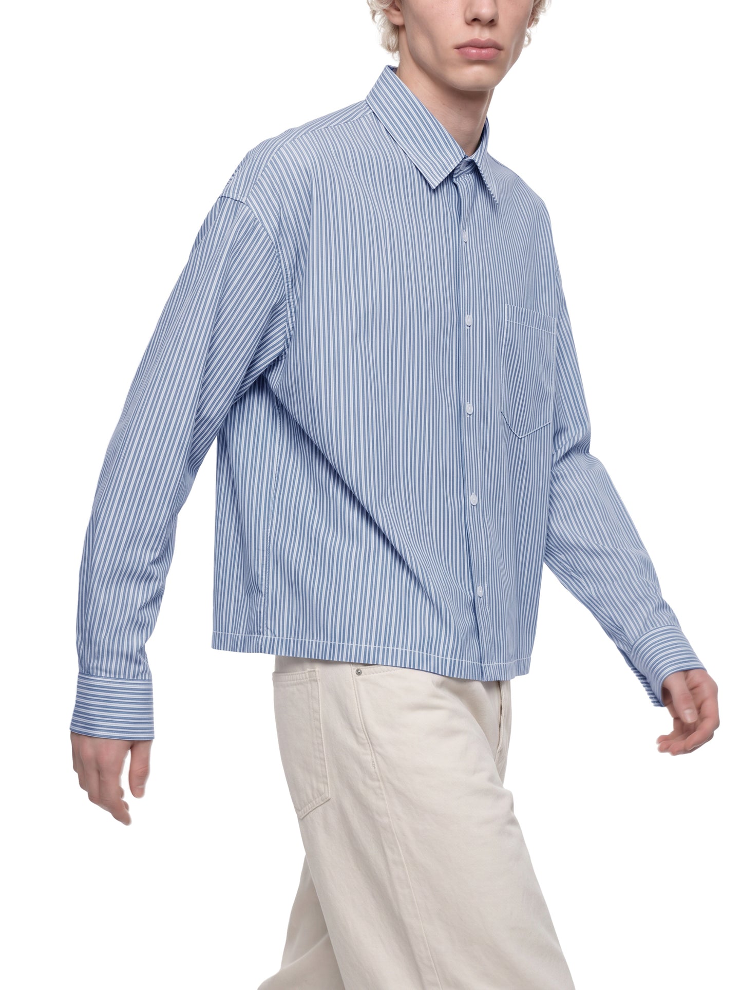 Essential Striped Button down Long Sleeve