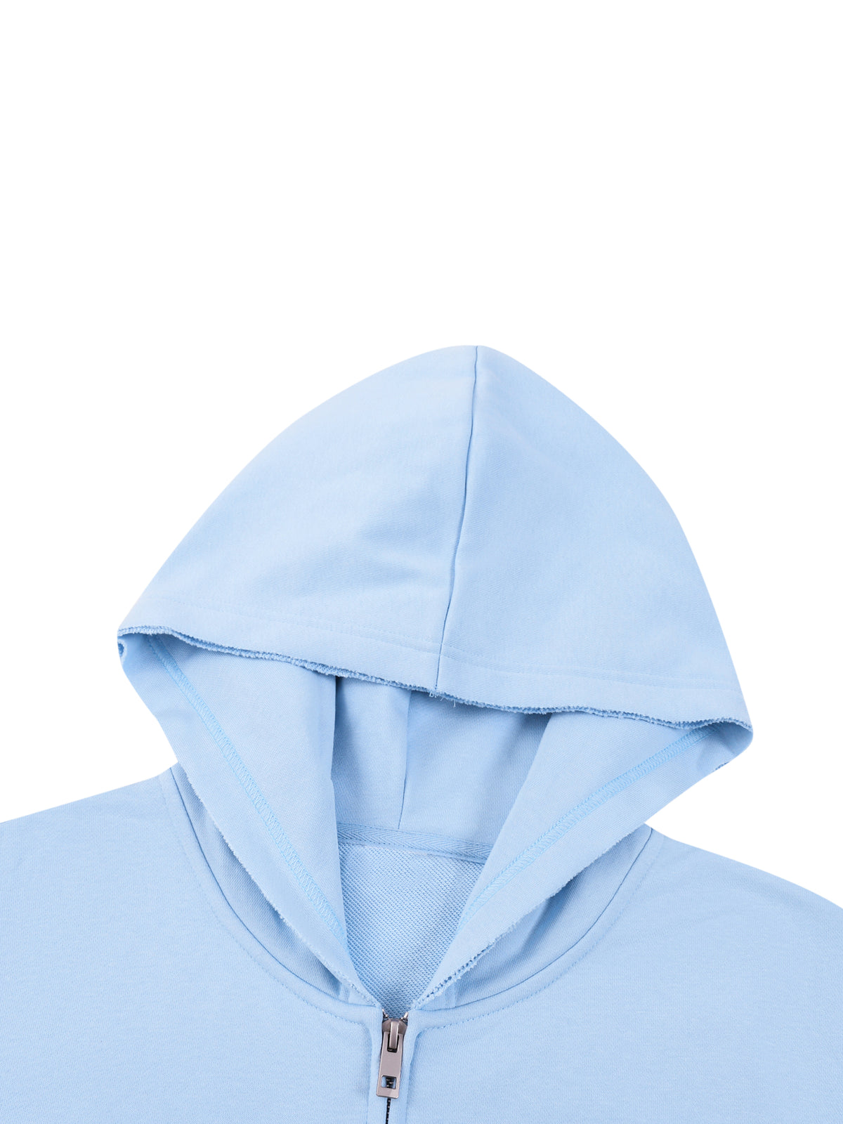 Essential Womens Raw Edge Zip Hoodie