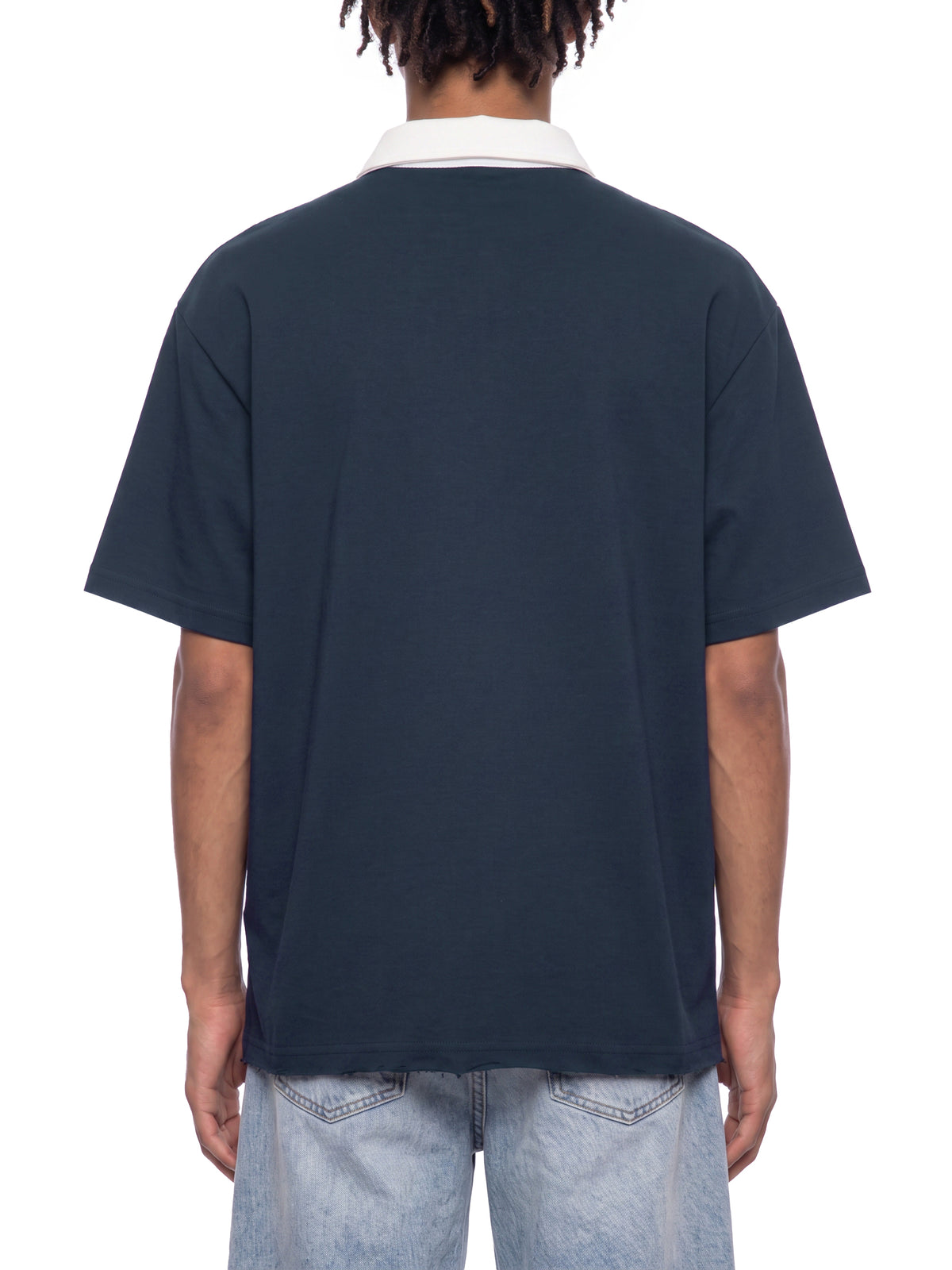 Contrast Quarter-Zip Polo