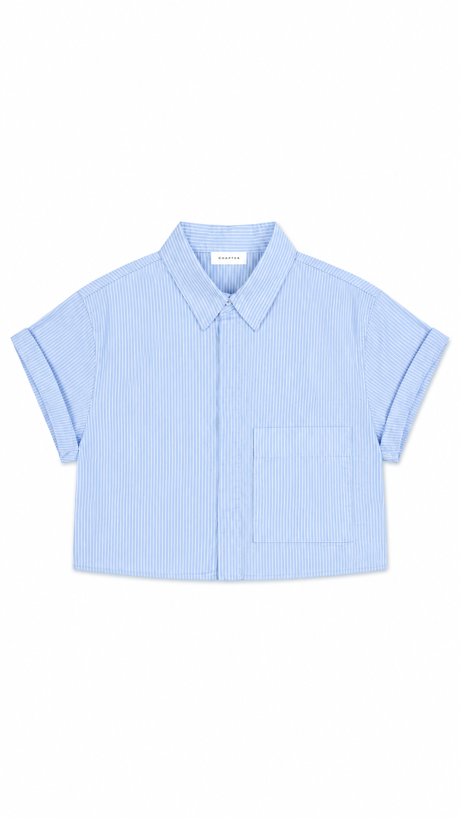 Essential Women’s Striped Cropped Shirt